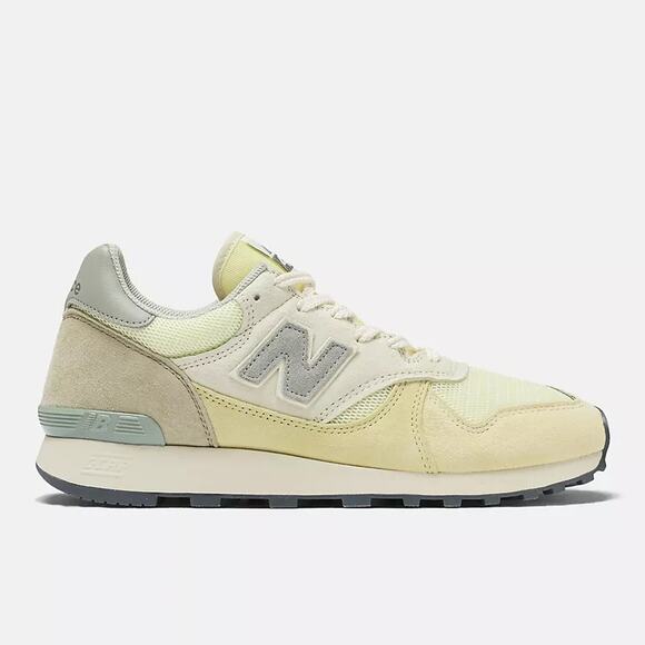 AURALEE x New Balance 475 Aloe Wash with Beechnut and Lily Pad